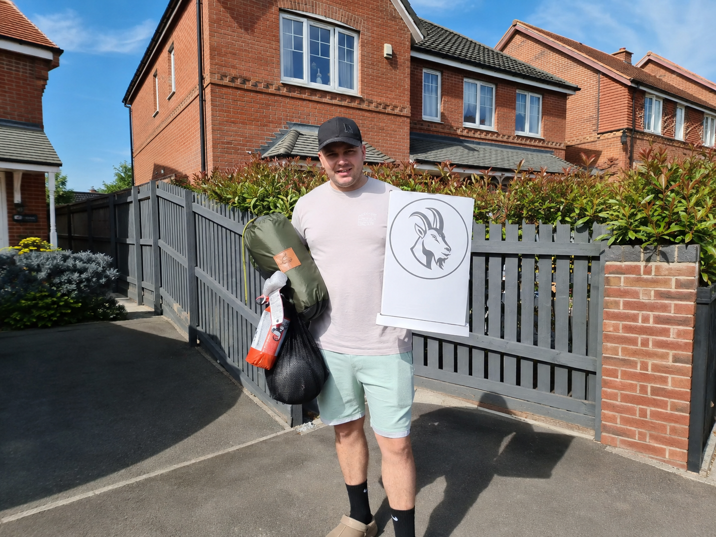 Chris Y from York with his Solo Camping Comfort Bundle prize